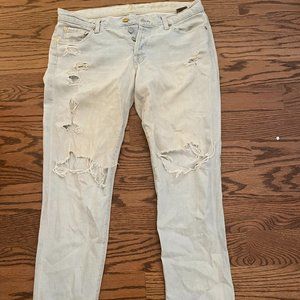 7 for All Mankind Distressed Boyfriend Jeans